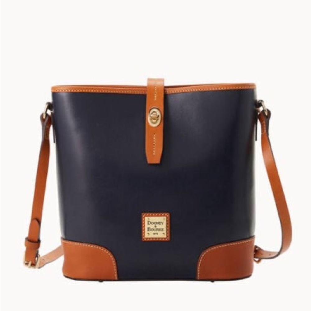 Dooney & Burke Wexford Leather Crossbody Bucket Bag NWT